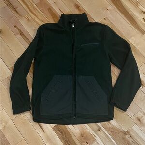 Roots Men's Dark Green Fleece Jacket